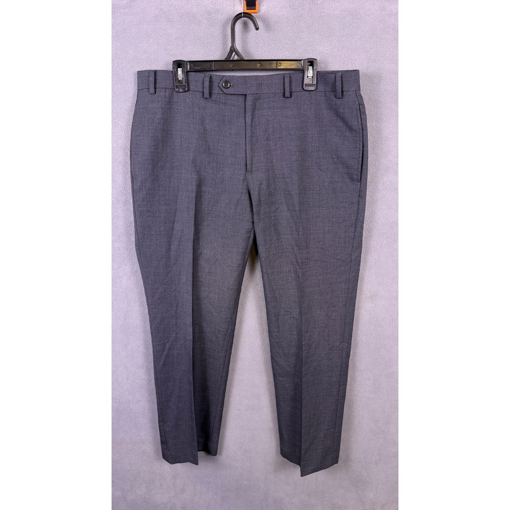 Lauren Ralph Lauren Wool Dress Pants Mens 36x30 Gray Total Comfort Flat Front